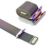 Wholesale Premium Color Stainless Steel Magnetic Milanese Loop Strap Wristband for Apple Watch Series Ultra/9/8/7/6/5/4/3/2/1/SE - 49MM/45MM/44MM/42MM (Rainbow)